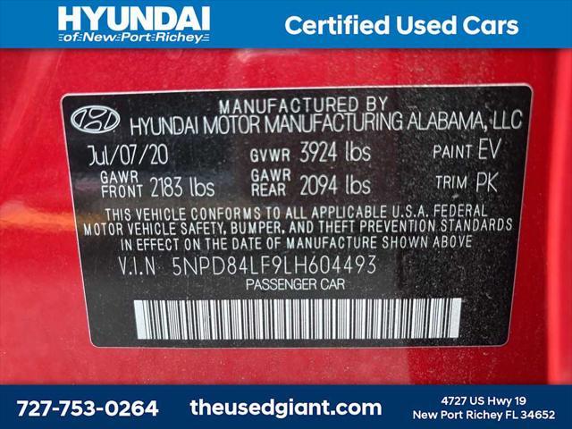 Photo of 2020 Calypso Red Hyundai ELANTRA
