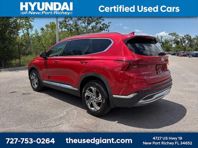 Photo of 2022 Calypso Red Hyundai SANTA FE