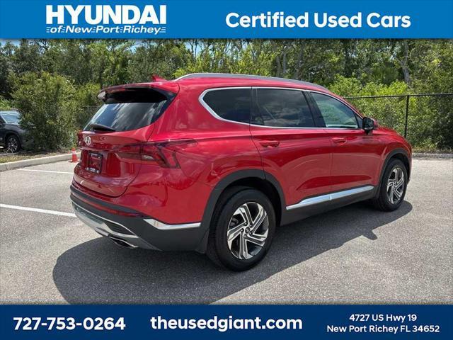 Photo of 2022 Calypso Red Hyundai SANTA FE