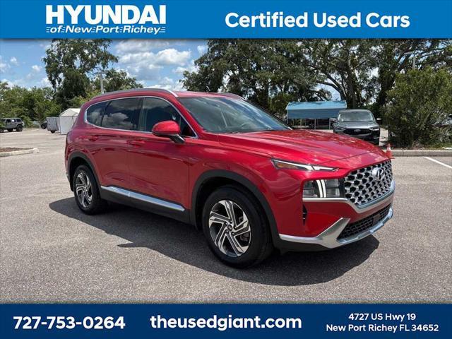 Photo of 2022 Calypso Red Hyundai SANTA FE