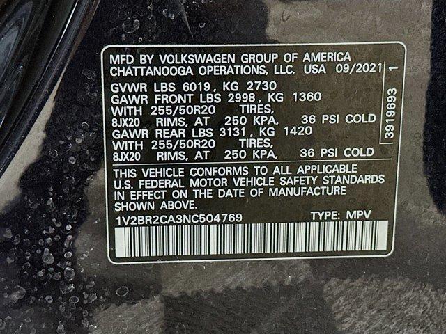 Photo of 2022 Deep Black Pearl Effect Volkswagen Atlas
