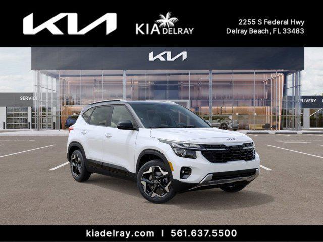 Photo of 2025 Clear White/Black Roof Kia Seltos