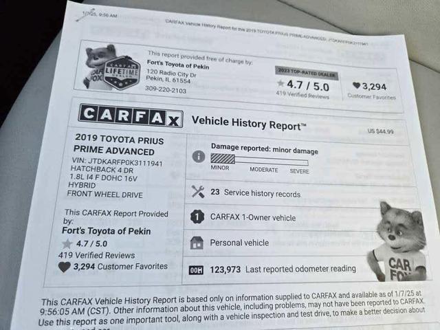 Photo of 2019 Blue Magnetism Toyota Prius Prime