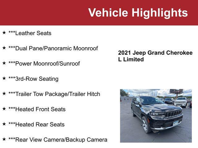 Photo of 2021 Diamond Black Crystal Pearlcoat Jeep Grand Cherokee L