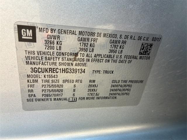 Photo of 2017 Silver Ice Metallic Chevrolet Silverado 1500