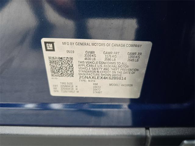 Photo of 2019 Pacific Blue Metallic Chevrolet Equinox