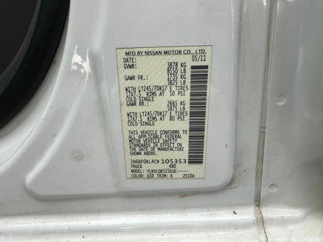 Photo of 2012 Blizzard Nissan NV Cargo