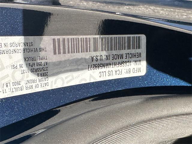 Photo of 2021 Patriot Blue Pearlcoat RAM 1500