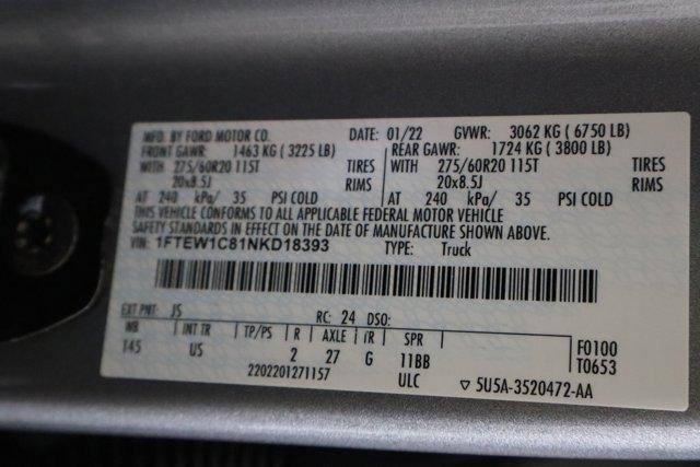 Photo of 2022 Iconic Silver Metallic Ford F-150