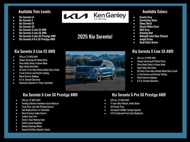 Photo of 2025 Midnight Black Kia Sorento