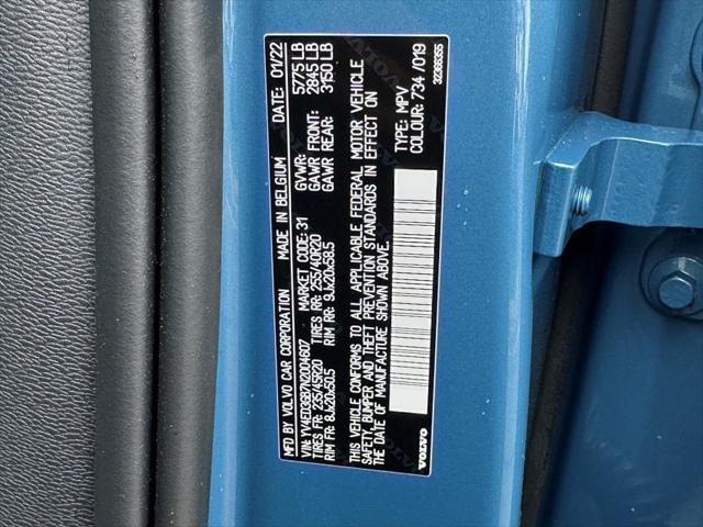 Photo of 2022 Fjord Blue Metallic Volvo C40 Recharge Pure Electric