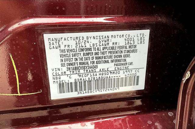 Photo of 2025 Red Nissan Sentra