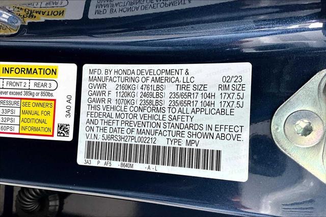 Photo of 2023 Canyon River Blue Metallic Honda CR-V