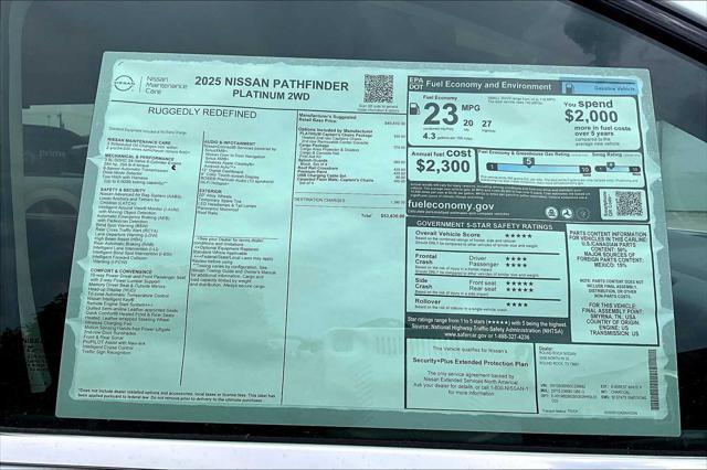 Photo of 2025 White Nissan Pathfinder