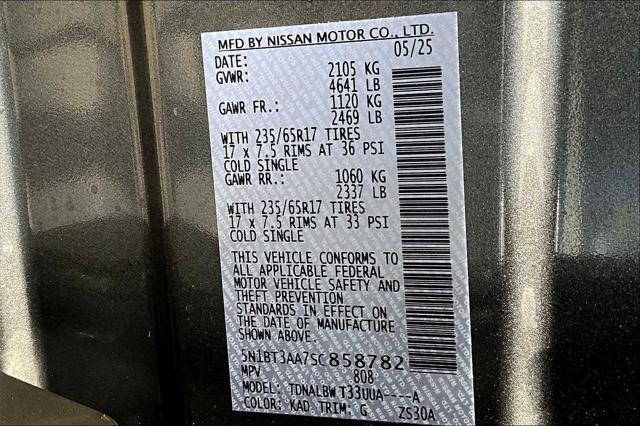 Photo of 2025 Gun Metallic Nissan Rogue