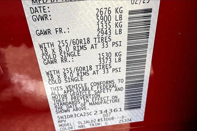 Photo of 2025 Red Nissan Pathfinder