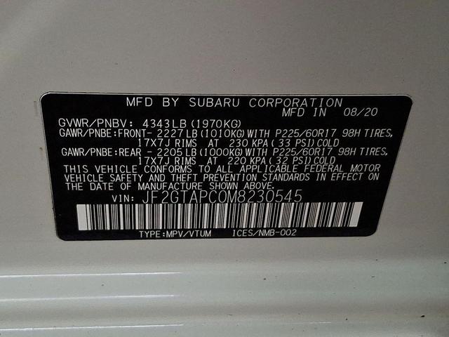 Photo of 2021 Crystal White Pearl Subaru Crosstrek