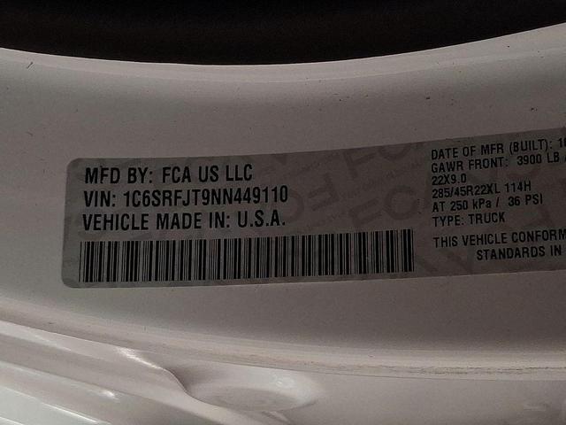 Photo of 2022 Bright White Clearcoat RAM 1500