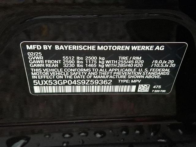 Photo of 2025 Black Sapphire Metallic BMW X3