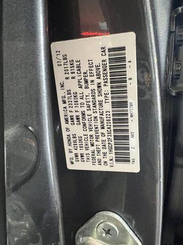 Photo of 2012 Polished Metal Metallic Honda Accord