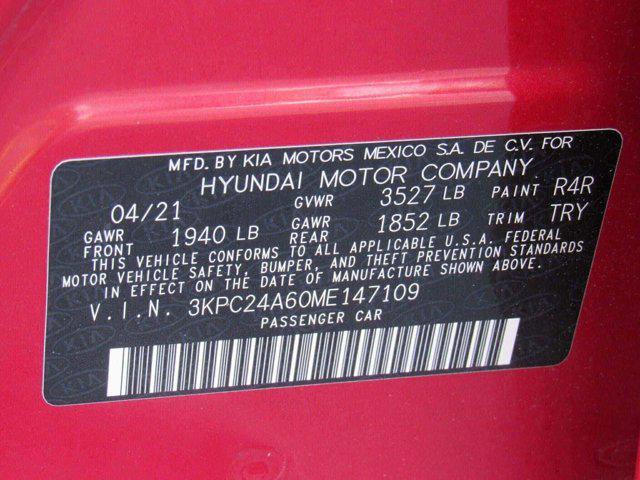 Photo of 2021 Pomegranate Red Hyundai Accent