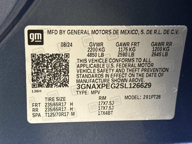Photo of 2025 Lakeshore Blue Metallic Chevrolet Equinox