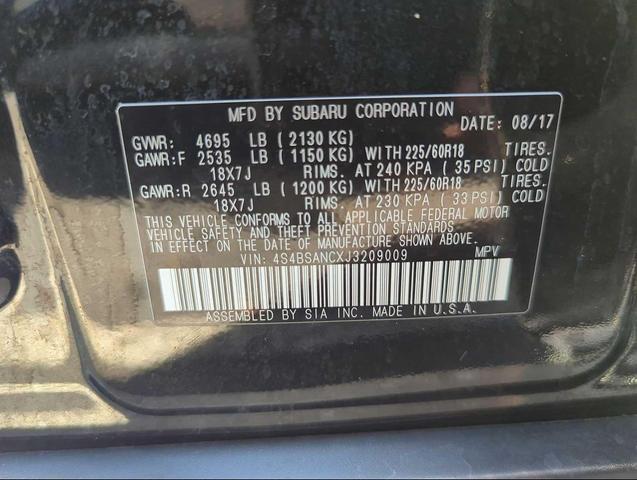 Photo of 2018 Black Subaru Outback