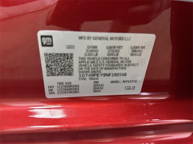 Photo of 2022 Cayenne Red Tintcoat GMC Sierra 2500