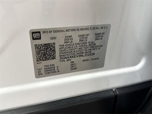Photo of 2022 Summit White Chevrolet Equinox
