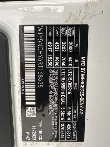 Photo of 2024 White Mercedes-Benz Sprinter 3500