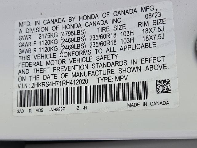 Photo of 2024 Platinum White Pearl   Wx Honda CR-V