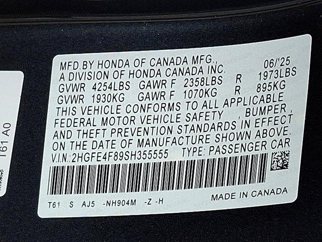 Photo of 2025 Meteorite Gray Metallic Honda Civic Hybrid