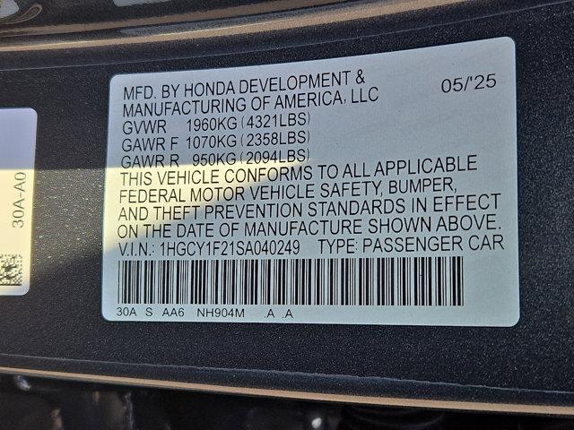Photo of 2025 Meteorite Gray Metallic Honda Accord