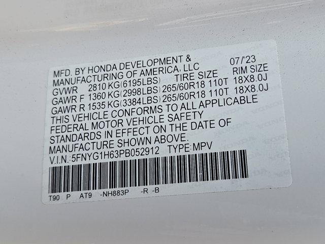 Photo of 2023 Platinum White Pearl   Wx Honda Pilot