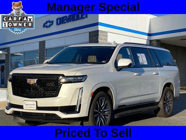 Photo of 2021 Crystal White Tricoat Cadillac Escalade ESV