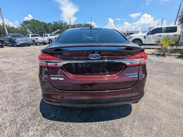 Photo of 2018 Burgundy Ford Fusion Hybrid