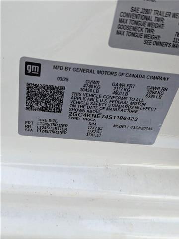 Photo of 2025 Summit White Chevrolet Silverado 2500