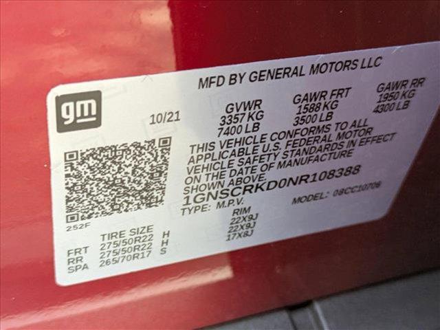 Photo of 2022 Cherry Red Tintcoat Chevrolet Tahoe