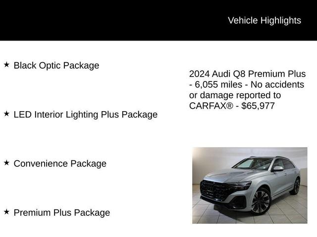 Photo of 2024 Satellite Silver Metallic Audi Q8