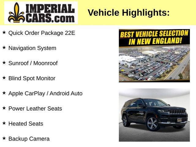 Photo of 2021 Diamond Black Crystal Pearlcoat Jeep Grand Cherokee L