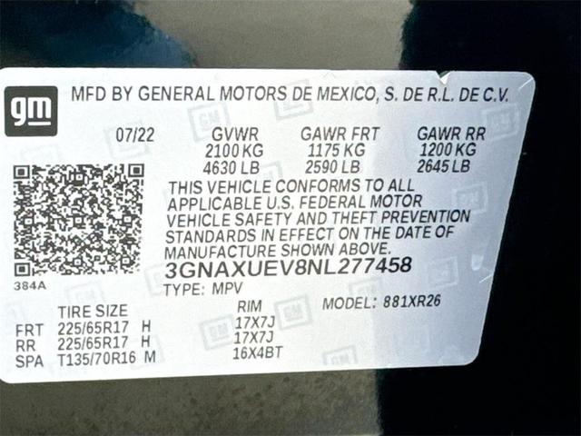 Photo of 2022 Mosaic Black Metallic Chevrolet Equinox