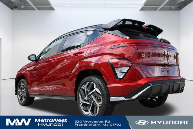 Photo of 2024 Ultimate Red Metallic w/Black Roof Hyundai KONA
