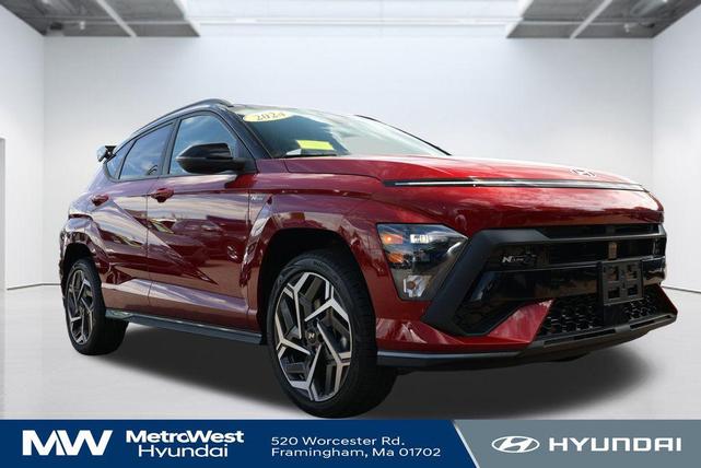 Photo of 2024 Ultimate Red Metallic w/Black Roof Hyundai KONA