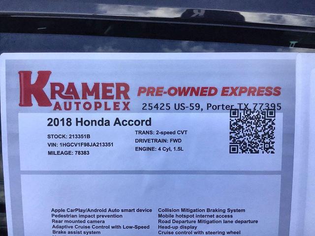 Photo of 2018 Lunar Silver Metallic Honda Accord