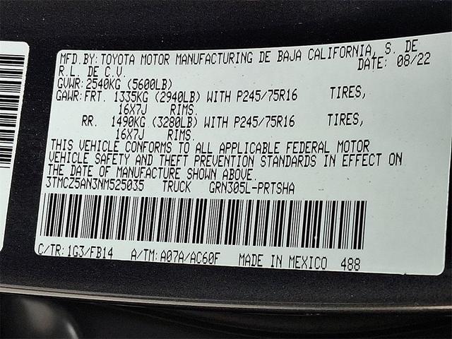 Photo of 2022 Magnetic Gray Metallic Toyota Tacoma