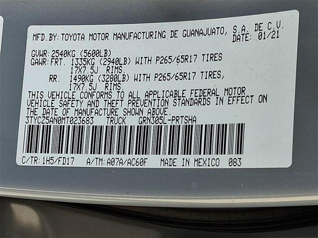 Photo of 2021 Cement Toyota Tacoma