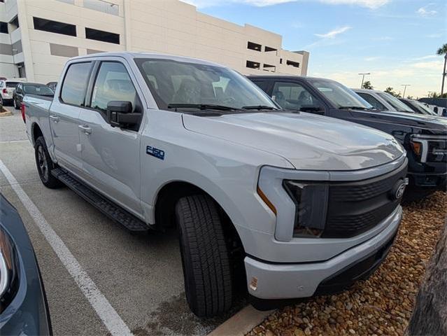 Photo of 2025 Space White Metallic Ford F-150 Lightning