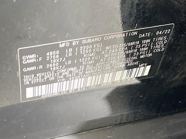Photo of 2022 Crystal Black Silica Subaru Outback