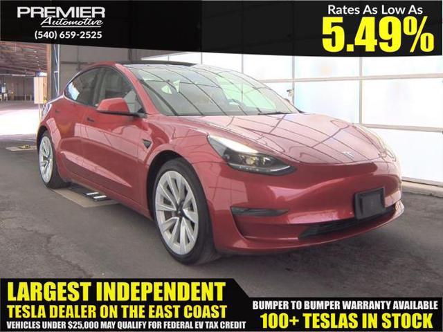 Photo of 2022 Red Multi-Coat Tesla Model 3
