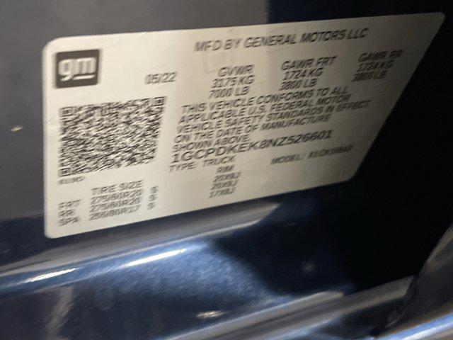 Photo of 2022 Northsky Blue Metallic Chevrolet Silverado 1500